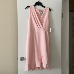 Sage collective sleeveless dress with ruffles in rosewater pink size 12 NWT